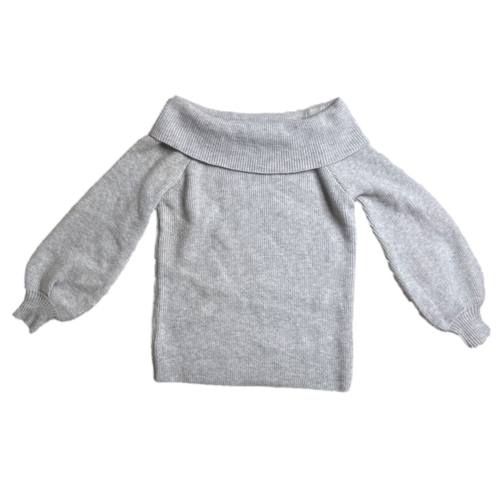 Pink Lily light grey cowl neck sweater - size Medium